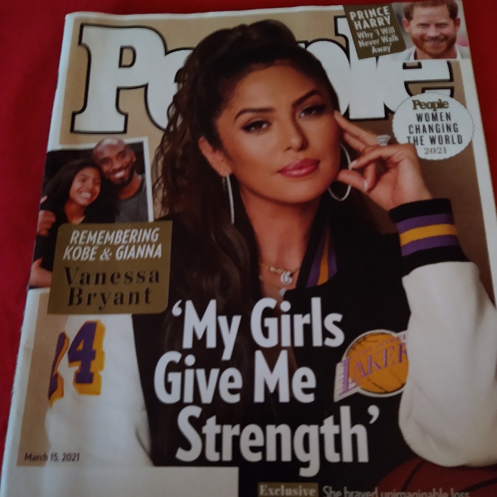 People Magazine March 2021, Vanessa Bryant Prince Harry Tiger Woods